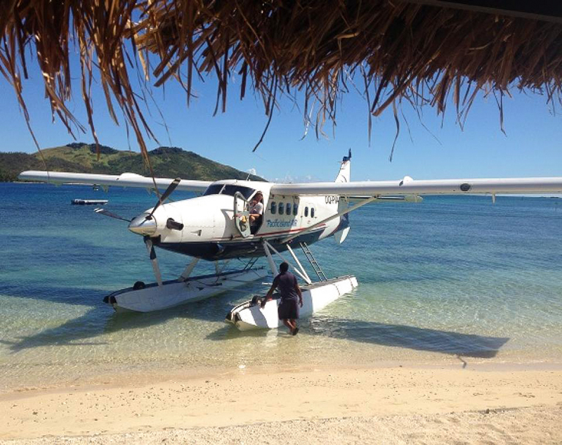 Seaplane transfer to Boathouse Nanuya, Fiji